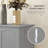 Cabinet 41" Kitchen Pantry Storage, Freestanding Kitchen Cabinet With 12-Door Shelves, Double Doors, 5-Tier Shelving And Adjustable Shelves, Paper Gray-966035600
