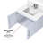 Bath Vanity With Faucet Set And LED Mirror