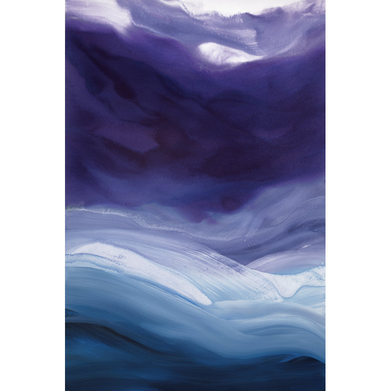 Lavender Sky by Teodora Guererra - Wrapped Canvas Painting, 46cm H x 30cm W