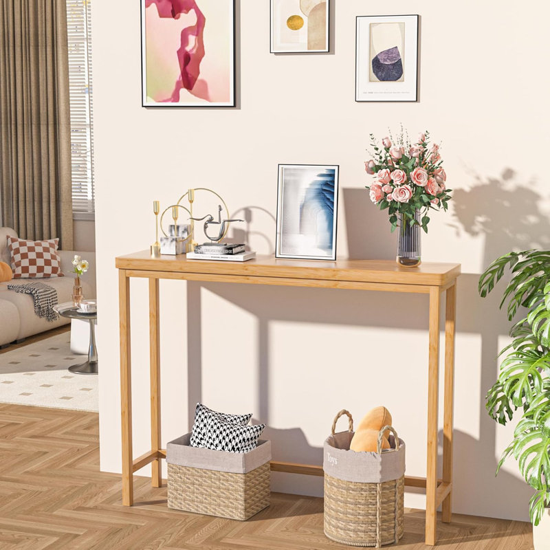 Palmnue 39.37'' Console Table, Natural