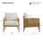 Boho-inspired Upholstered Accent Chair-123398190