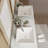 MEJE 16.25'' White Ceramic Square Bathroom Sink