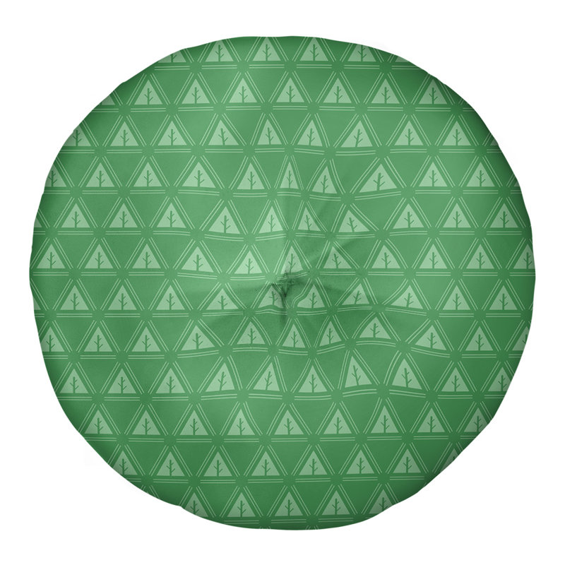 Coussin Theo Nath, 26 po x 26 po, Vert foncé