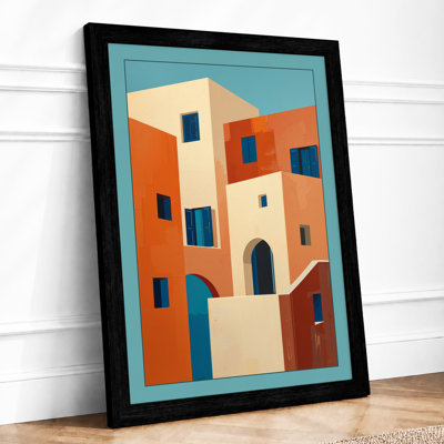 Stacked Architecture Geometric - Framed Print