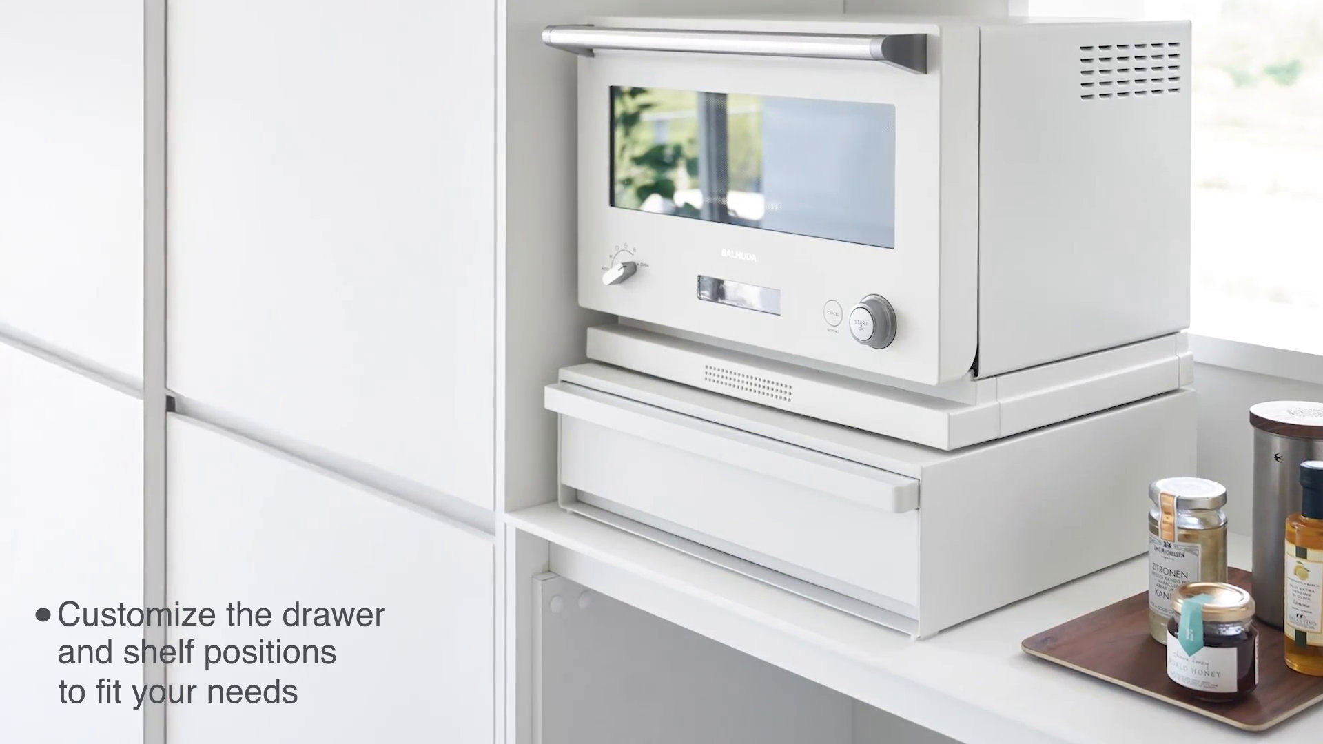 Home Tower : Organiseur De Cuisine Avec Tiroir – Support Pour électroménager, Neuf