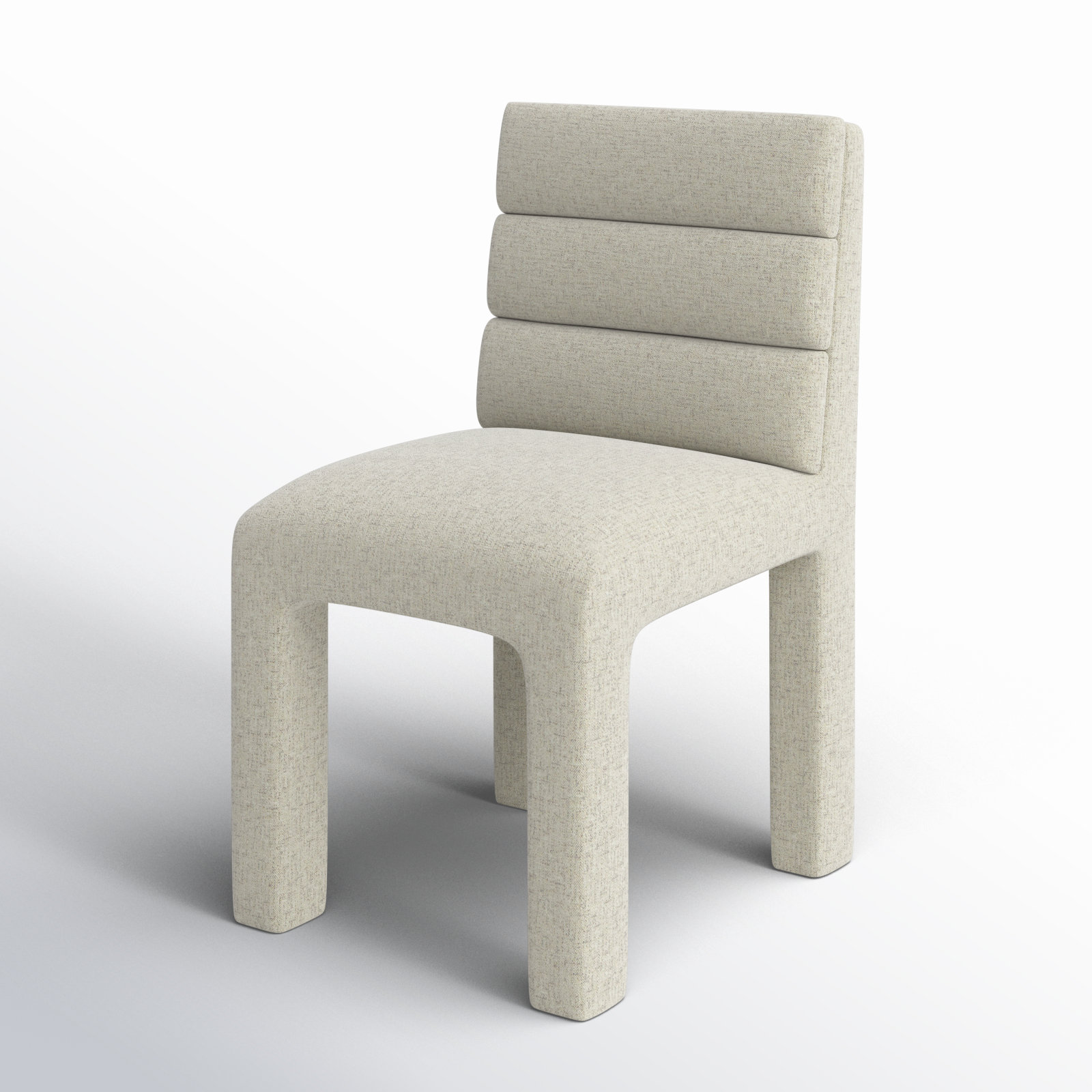 Shepha Tufted Side Chair, Taupe Chenille