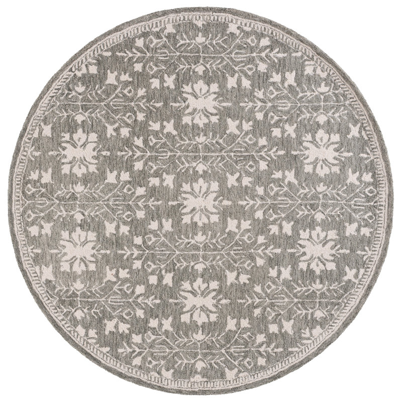 Metro 676 Hand Tufted Wool; Cotton Oriental Rug, Round 6'