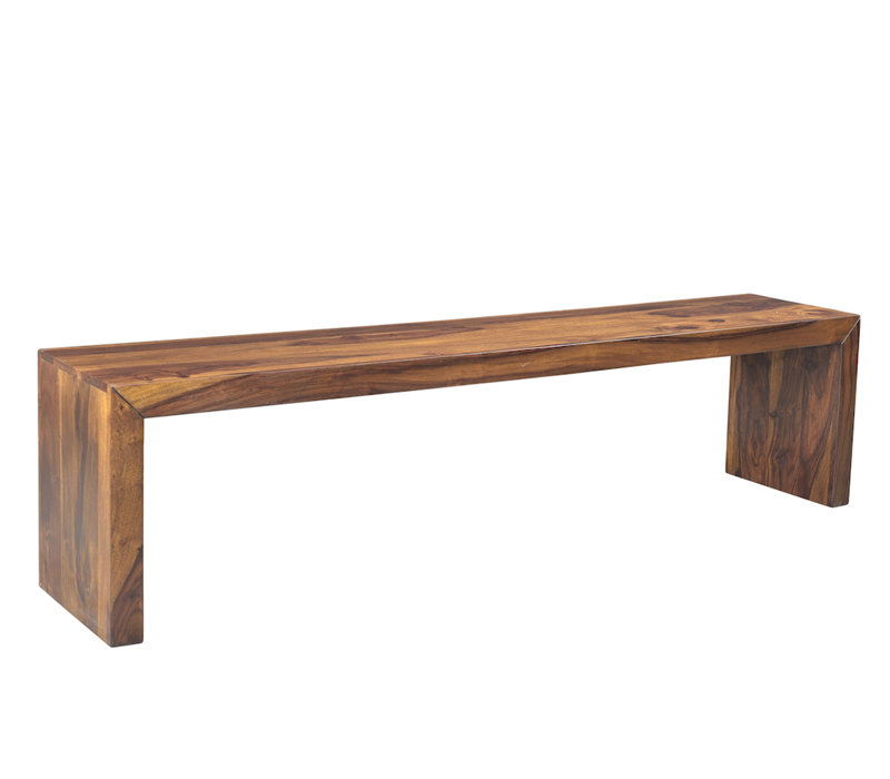 Luro Solid Wood Bench, 18" H x 60" W x 14" D
