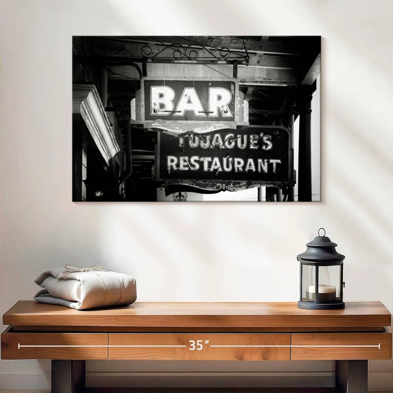 Enseigne de bar Tergel Nola, H 32 po x l 48 po