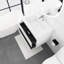 Meuble-lavabo mural simple 36 po avec plateau en résine-526572263