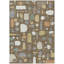 Tapis Mid-Century moderne lavable à la machine intérieur / extérieur Jourdan ACN2393-1388402438