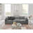 Shabby Elegance Judith Linen Modular L-Sectional, Grey