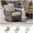 24" x 27" Outdoor/Indoor Deep Seat Patio Chair Cushions (Set of 2) - Water Repellent Design-1723937923