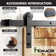 Black Rustic Straight Design Non-Bypass Single Track Two Door Hardware Kit
