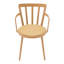 40cm H Full Back Armchair in Orange