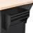 K&K 56.5'' Kitchen Island With Drop Leaf, Power Outlet, Embossed Vertical Stripe Rolling Kitchen Cart On Wheels With 4 Doors , 5 Deep Drawers And Adjustable Shelves, For Kitchen, Dining Room, Black-957077249