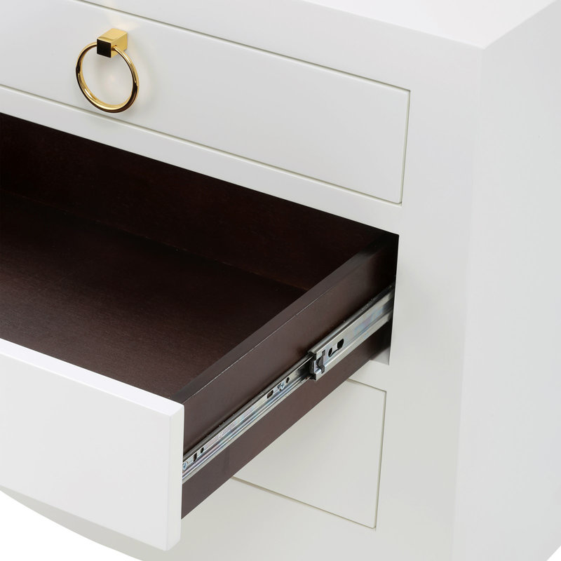 Jacqui End Table, White
