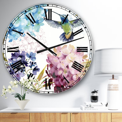 Horloge murale colibri