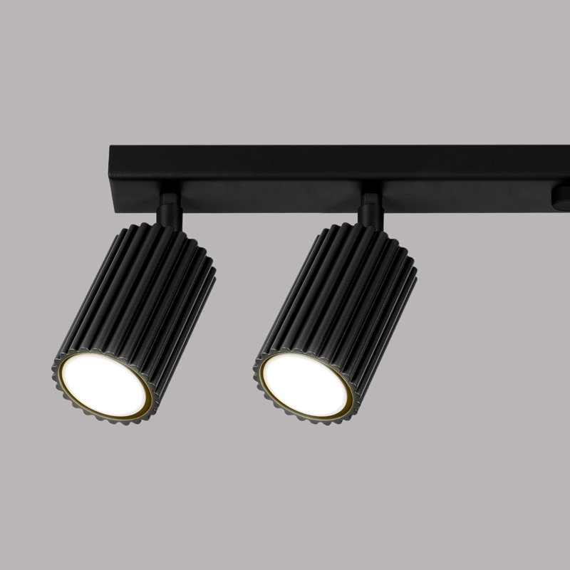Karbon Aluminium Flush Mount, Black