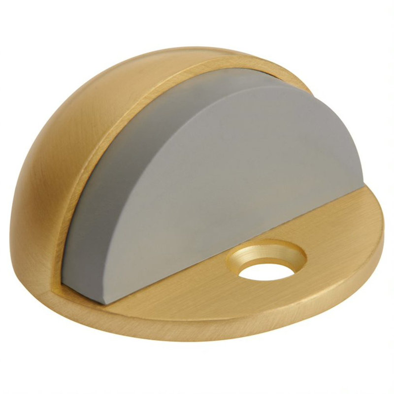 Matte Black Zinc Floor Mount Dome Door Stop, 5-Pack