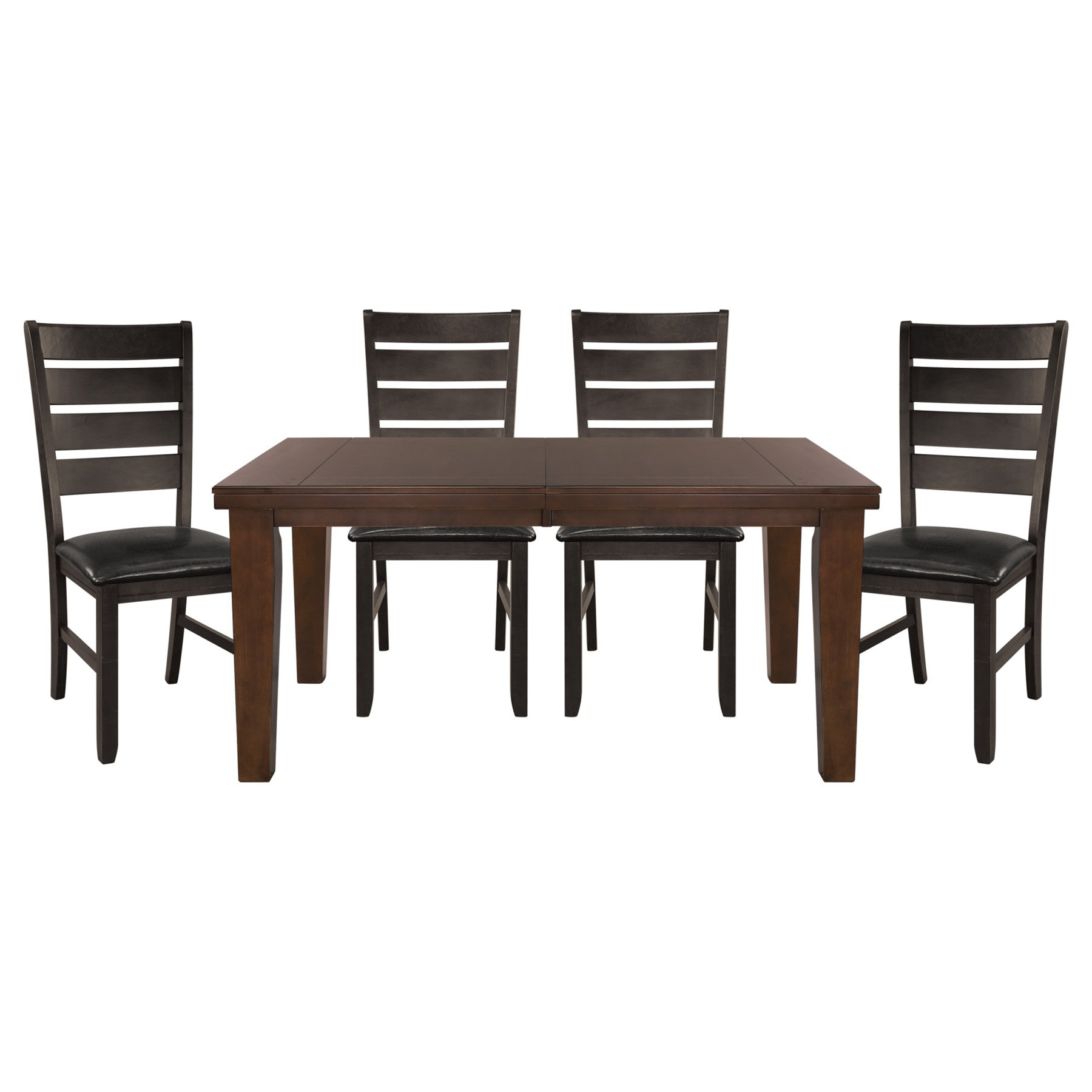 Red Barrel Studio® Dark Oak Finish Rectangular 1pc Dining Table | Wayfair