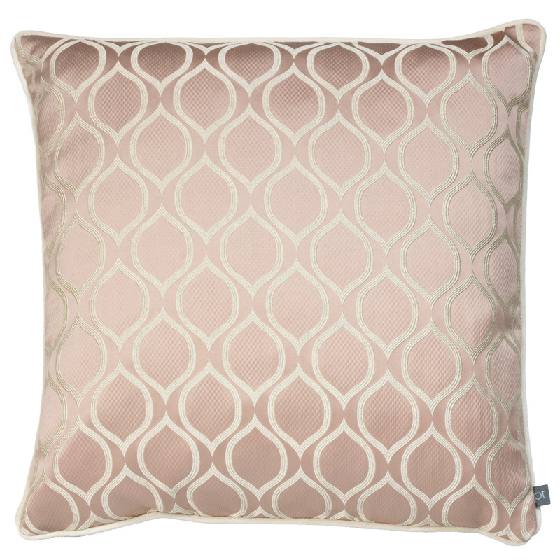 Geometric Cushion Cover, Rose, 50cm x 50cm, Square