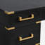 Bureau de direction Antonny 70 po avec 7 tiroirs et ports et prises USB intégrés, bureau à domicile-641244134