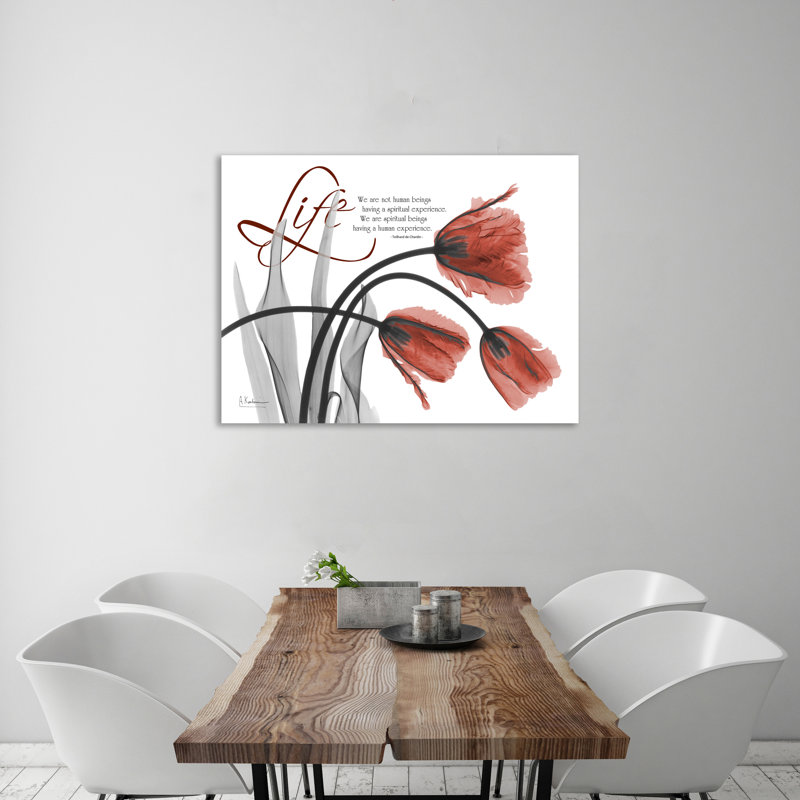 Reproduction de photo de Manigault "Life Tulips X-Ray" par Kiranjit, H 30 po x l 40 po x P 1,5 po, Toile