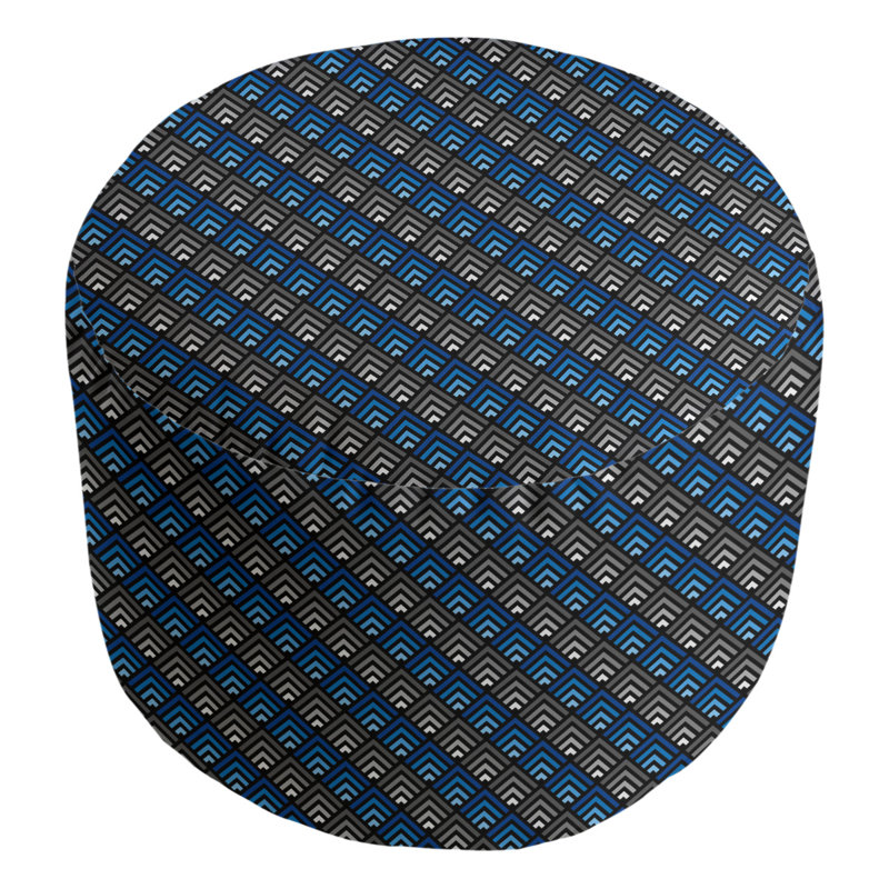 Repose-pieds Avicia, Gris / bleu espace