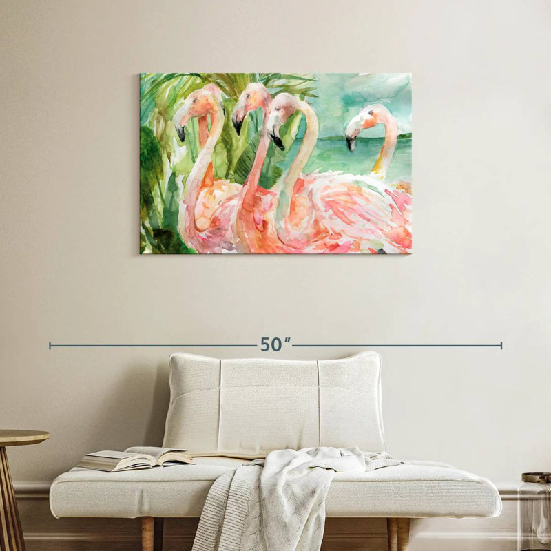 Slender Pink Ladies, 24" H x 36" W
