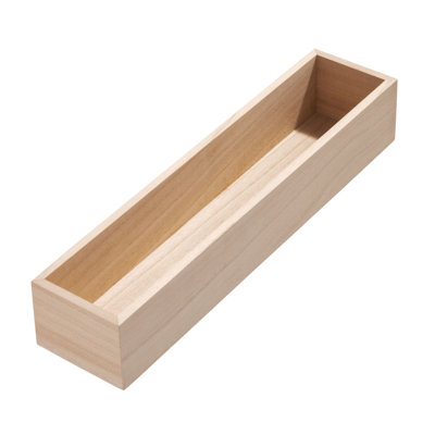 Renewable Wood Drawer Organizer Bin