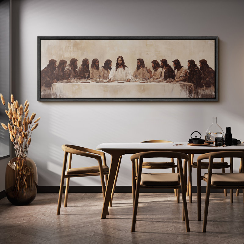 The Last Supper, H 20 po x l 60 po, Noir