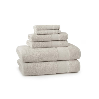 Bidle 6 Piece Turkish Cotton Towel Set