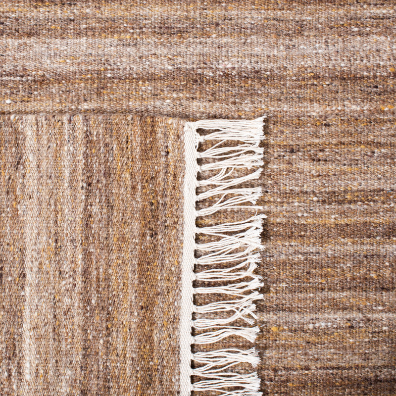 Emersyn Handmade Tufted Wool/Cotton Beige Area Rug, Rectangle 8' x 10'