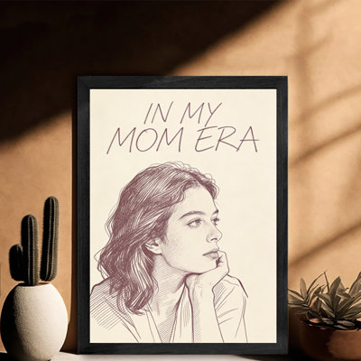 Framed Wall Art Print for Modern Home Decor Drawing Woman Her Hand Her  Wall Art Gift for Home & Apartment Decor