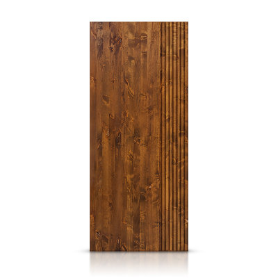 Porte standard à panneaux de bois de pin