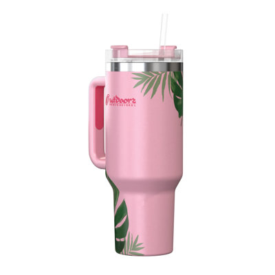 Outdoors Professional 40oz. Double Wall Insulated Travel Tumbler with Straw