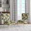 Motif de pivoines Botanical Bliss Boho - Chaise d'appoint rembourrée de style campagnard, fauteuil d'appoint rustique floral