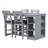 Counter Height Dining Table Set with Upholstered Dining Chairs for 4-1157726587-1157726584