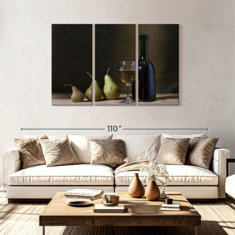Yarlin Wine and Pears, 48" H x 74" W