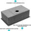 Lavabo encastré en acier inoxydable 33 po x 19 po x 10 po - avec surface et système de drainage facile en X