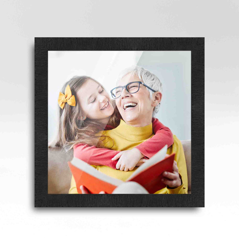 Cadre photo en bois massif Chalita, L 14 po x H 14 po