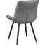 De 2 chaises pivotantes grises - Design confortable et accrocheur - 2 garnitures en mousse élégantes