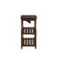 Table d'appoint polyvalente en bois avec chargement USB et rangement ouvert