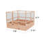 Jardin en cèdre avec clôture en cerf l 8 pi x P 8 pi-97863779