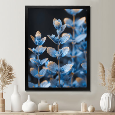 Blue Black Botanical Beauty Lupine Photo II - Lupine Wall Art Wall Art
