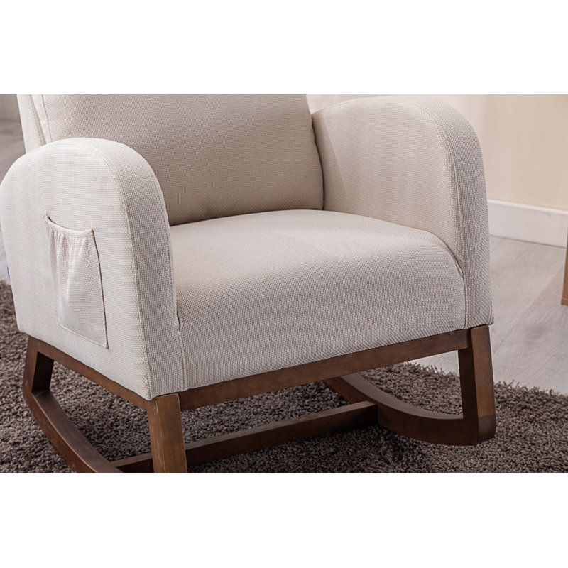 Chaise berçante Coinde, Beige