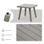 Table d'appoint d'extérieur 1 pièce en aluminium