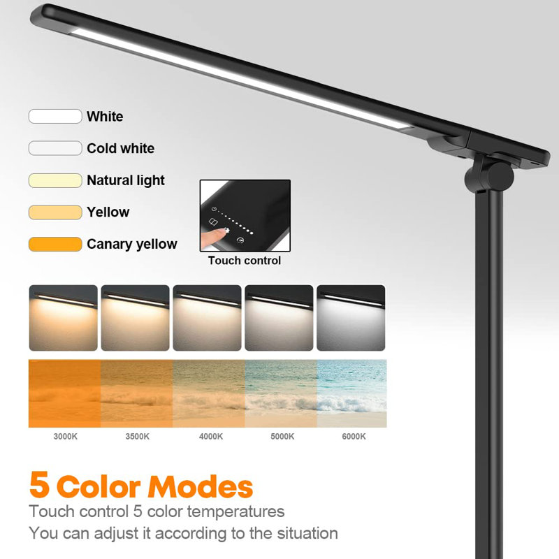 Braedan USB Desk Lamp, Black