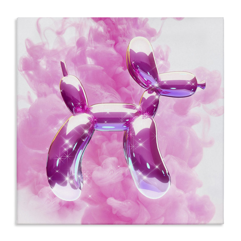 «Sparkle Balloon Dog» par Ziwei Li, H 30 po x l 30 po